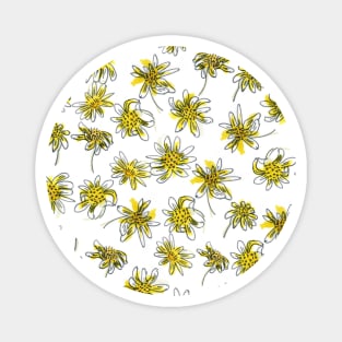 Scruffy Yellow (pattern) Magnet